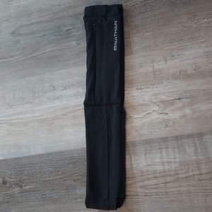 Nathan zipster lite running belt zipper pouch black size Large